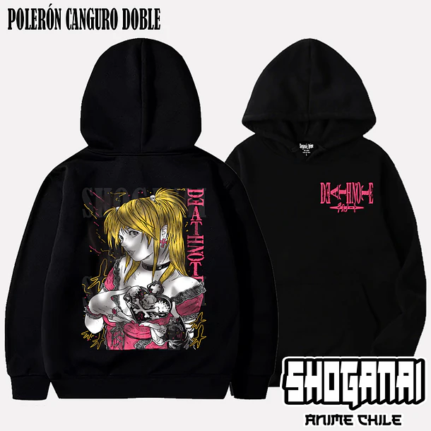 DN03 Misa Amane - DEATH NOTE - ADULTO (Polera o Polerón) 5