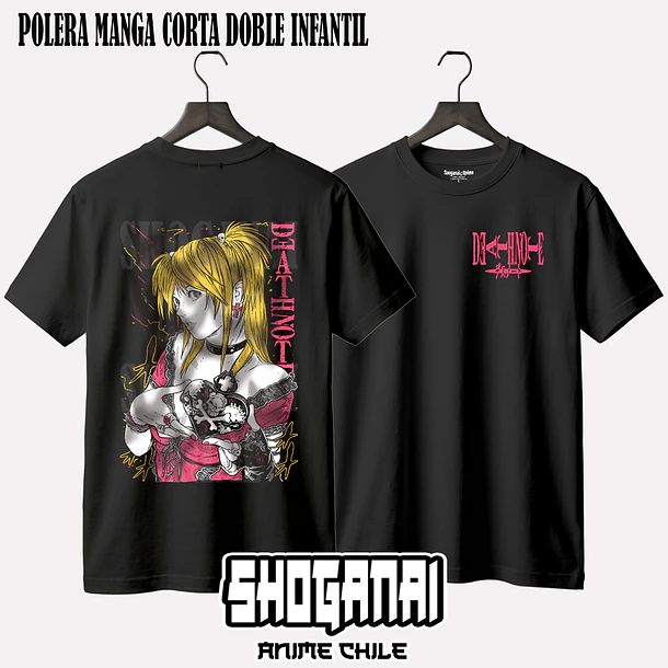 DN03 Misa Amane - DEATH NOTE - INFANTIL (Polera o Polerón) 2
