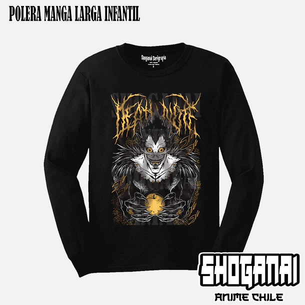 DN04 Ryuk - DEATH NOTE - INFANTIL (Polera o Polerón) 3