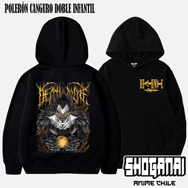 DN04 Ryuk - DEATH NOTE - INFANTIL (Polera o Polerón) 5