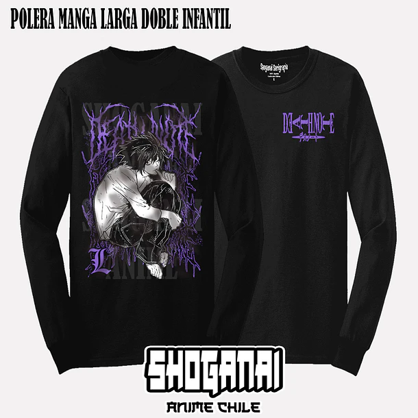 DN05 L - DEATH NOTE - INFANTIL (Polera o Polerón) 4