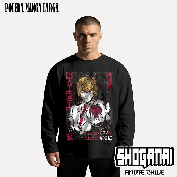 DN06 Light Yagami / Kira - DEATH NOTE - ADULTO (Polera o Polerón) 3