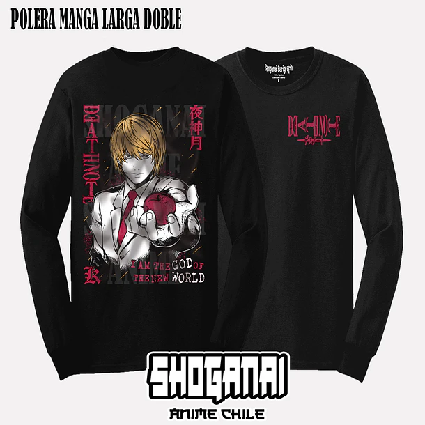 DN06 Light Yagami / Kira - DEATH NOTE - ADULTO (Polera o Polerón) 4