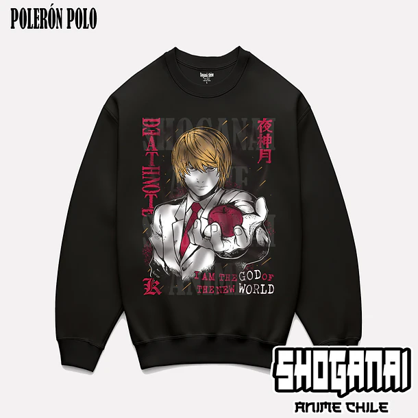 DN06 Light Yagami / Kira - DEATH NOTE - ADULTO (Polera o Polerón) 6