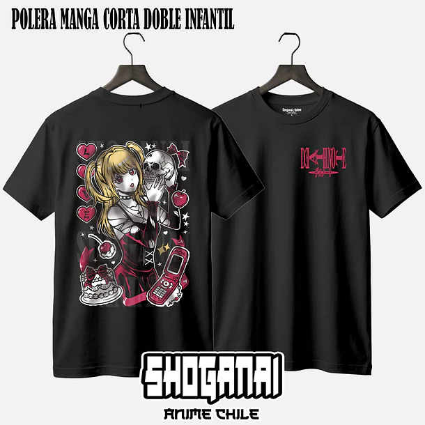 DN07 Misa Amane - DEATH NOTE - INFANTIL (Polera o Polerón) 3