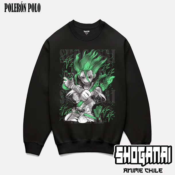 DRS01 Senku Ishigami - DR. STONE - ADULTO (Polera o Polerón) 6