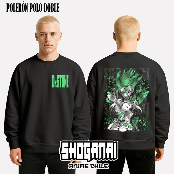 DRS01 Senku Ishigami - DR. STONE - ADULTO (Polera o Polerón) 7