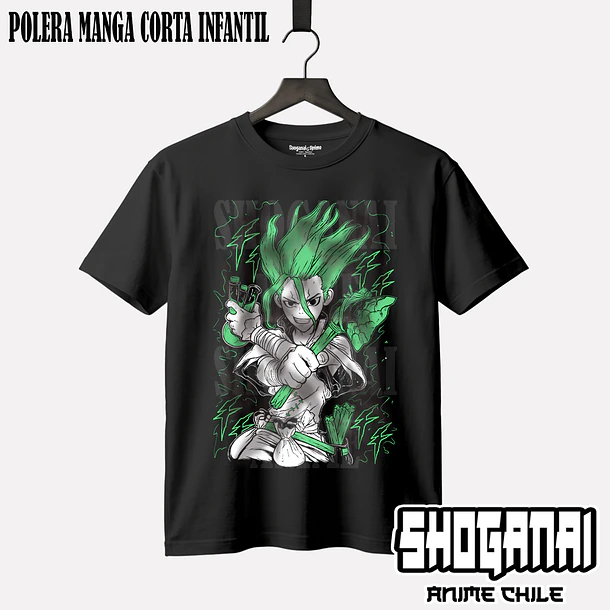 DRS01 Senku Ishigami - DR. STONE - INFANTIL (Polera o Polerón) 1