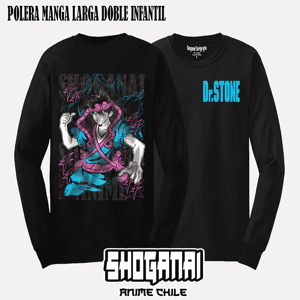 DRS03 Chrome - DR. STONE - INFANTIL (Polera o Polerón) 4