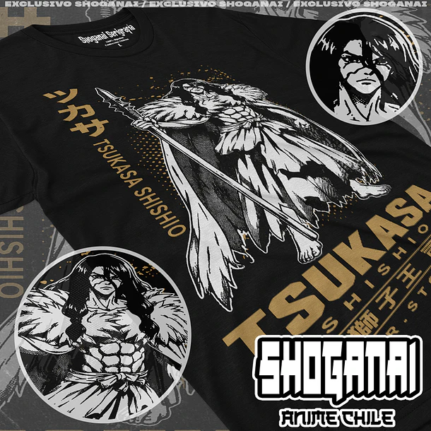 DRS07 Tsukasa Shishio - DR. STONE - ADULTO (Polera o Polerón) 1