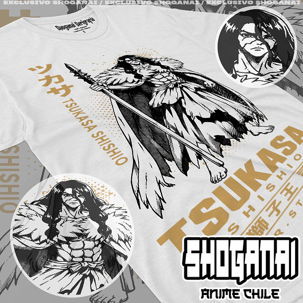 DRS07 Tsukasa Shishio - DR. STONE - ADULTO (Polera o Polerón) 2