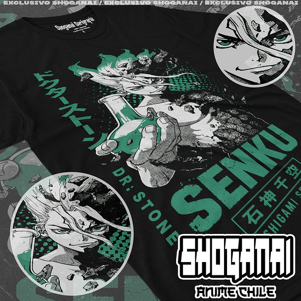 DRS08 Senku Ishigami - DR. STONE - ADULTO (Polera o Polerón) 1