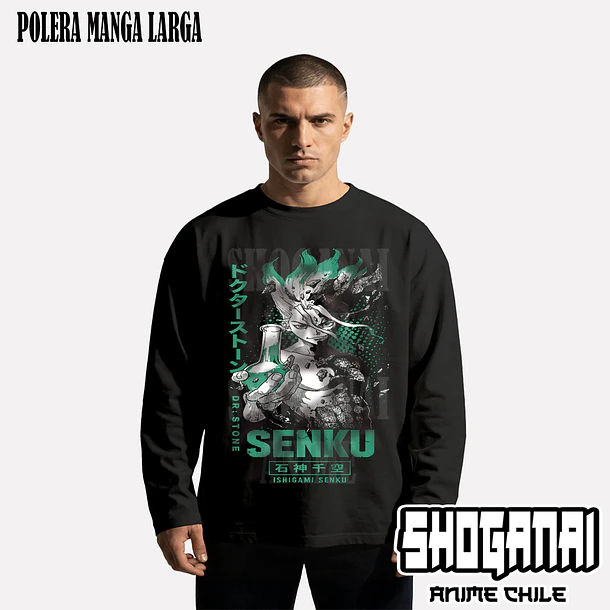 DRS08 Senku Ishigami - DR. STONE - ADULTO (Polera o Polerón) 4
