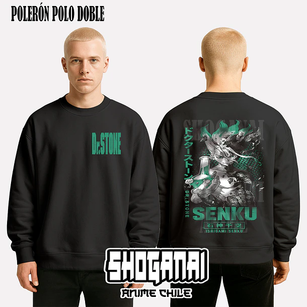 DRS08 Senku Ishigami - DR. STONE - ADULTO (Polera o Polerón) 8
