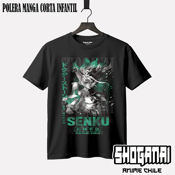 DRS08 Senku Ishigami - DR. STONE - INFANTIL (Polera o Polerón) 1