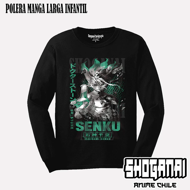 DRS08 Senku Ishigami - DR. STONE - INFANTIL (Polera o Polerón) 4