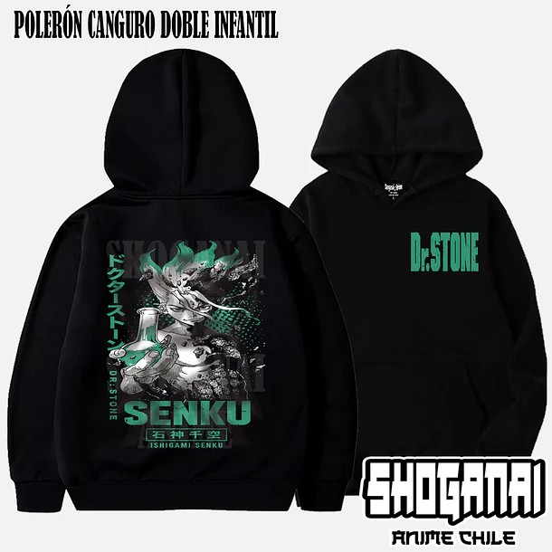 DRS08 Senku Ishigami - DR. STONE - INFANTIL (Polera o Polerón) 6