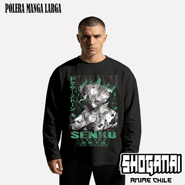 DRS11 Senku Ishigami - DR. STONE - ADULTO (Polera o Polerón) 3