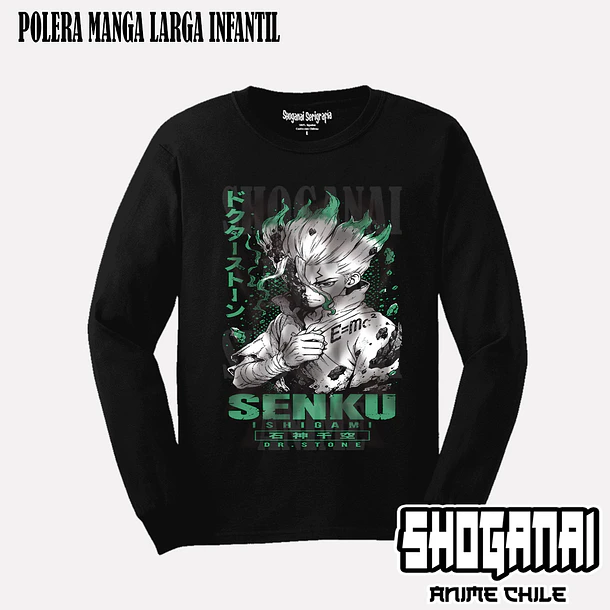 DRS11 Senku Ishigami - DR. STONE - INFANTIL (Polera o Polerón) 3