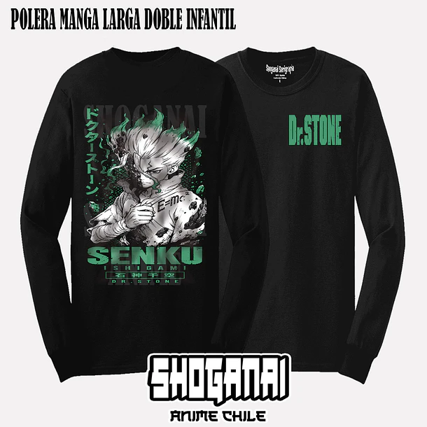 DRS11 Senku Ishigami - DR. STONE - INFANTIL (Polera o Polerón) 4