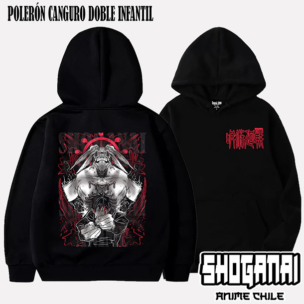 JJK25 Megumi X Mahoraga - JUJUTSU KAISEN - INFANTIL (Polera o Polerón) 5
