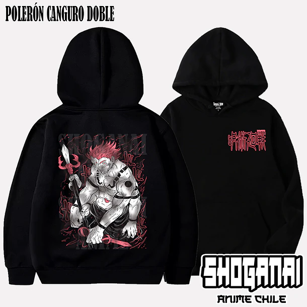 JJK26 Ryomen Sukuna - JUJUTSU KAISEN - ADULTO (Polera o Polerón) 5
