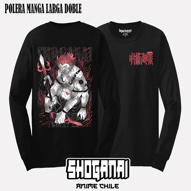 JJK26 Ryomen Sukuna - JUJUTSU KAISEN - ADULTO (Polera o Polerón) 4
