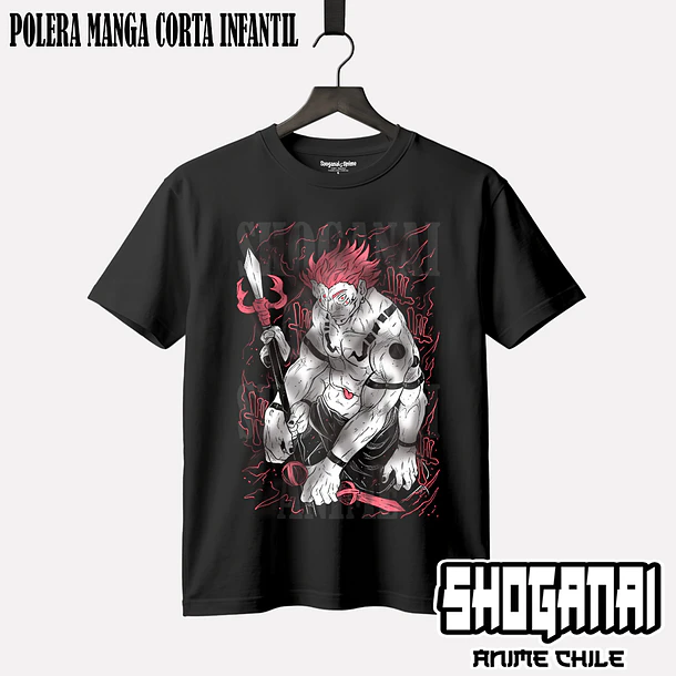 JJK26 Ryomen Sukuna - JUJUTSU KAISEN - INFANTIL (Polera o Polerón) 1