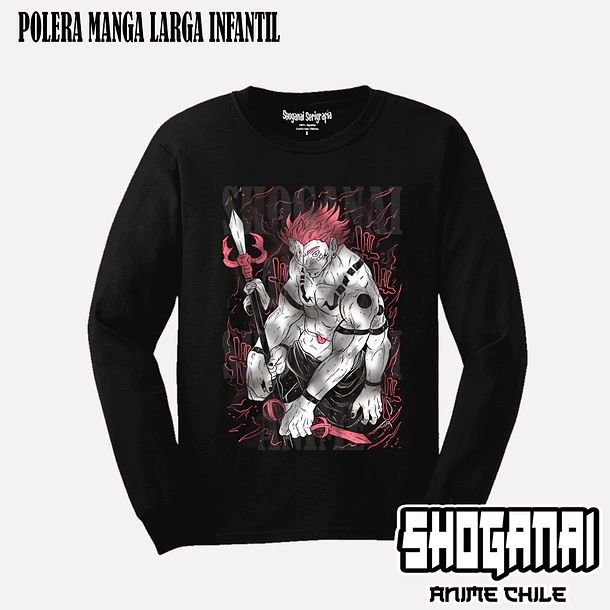 JJK26 Ryomen Sukuna - JUJUTSU KAISEN - INFANTIL (Polera o Polerón) 3