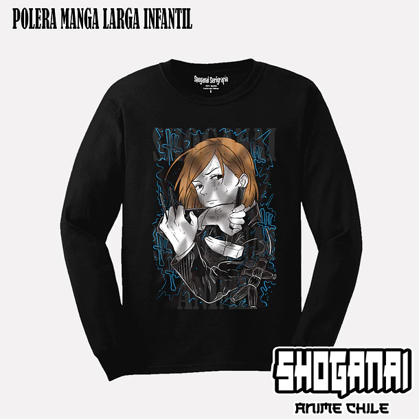 JJK27 Nobara Kugisaki - JUJUTSU KAISEN - INFANTIL (Polera o Polerón) 3
