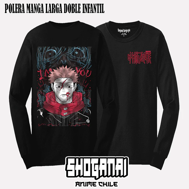 JJK32 Itadori X Mahito - JUJUTSU KAISEN - INFANTIL (Polera o Polerón) 4