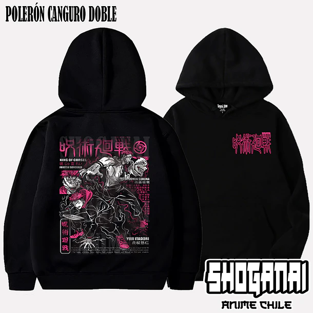 JJK34 Itadori X Sukuna - JUJUTSU KAISEN - ADULTO (Polera o Polerón) 6