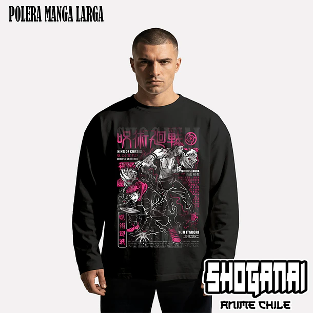 JJK34 Itadori X Sukuna - JUJUTSU KAISEN - ADULTO (Polera o Polerón) 4