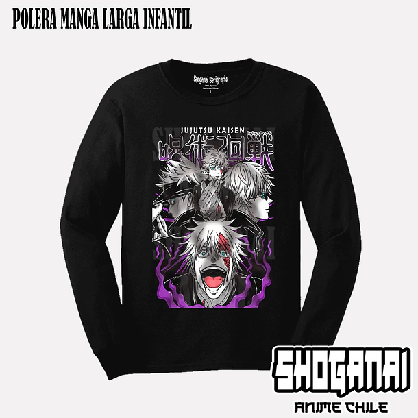 JJK38 Satoru Gojo - JUJUTSU KAISEN - INFANTIL (Polera o Polerón) 4