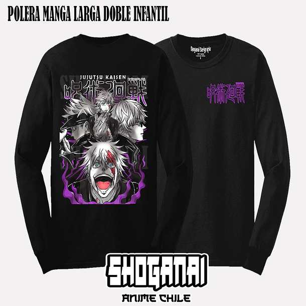 JJK38 Satoru Gojo - JUJUTSU KAISEN - INFANTIL (Polera o Polerón) 5