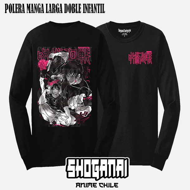 JJK39 Toji Fushiguro - JUJUTSU KAISEN - INFANTIL (Polera o Polerón) 5