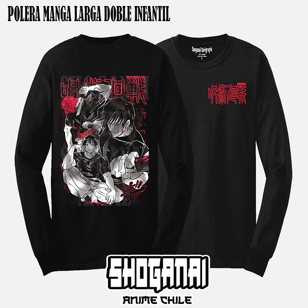JJK39 OP2 Toji Fushiguro - JUJUTSU KAISEN - INFANTIL (Polera o Polerón) 4