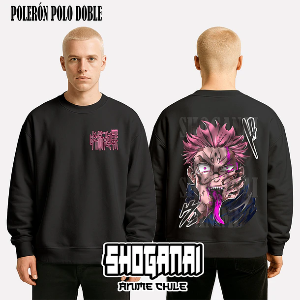 JJK40 Ryomen Sukuna - JUJUTSU KAISEN - ADULTO (Polera o Polerón) 7