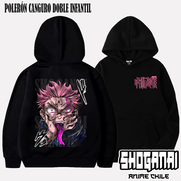 JJK40 Ryomen Sukuna - JUJUTSU KAISEN - INFANTIL (Polera o Polerón) 5