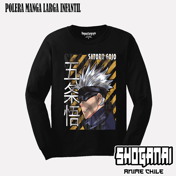 JJK41 Satoru Gojo - JUJUTSU KAISEN - INFANTIL (Polera o Polerón) 3