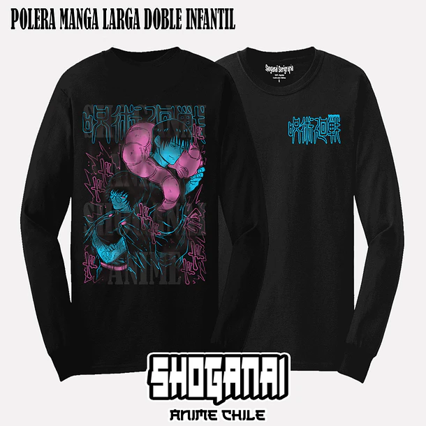 JJK42 Toji y Maki Zenin - JUJUTSU KAISEN - INFANTIL (Polera o Polerón) 4