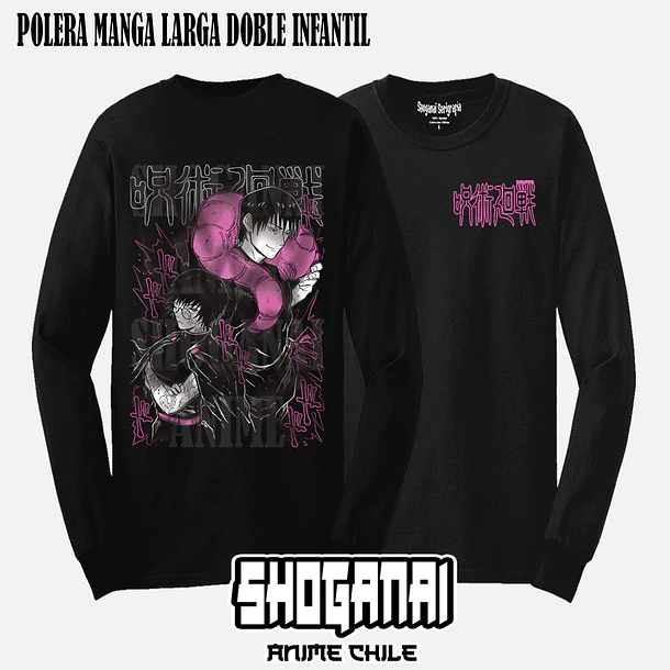 JJK42 OP2 Toji y Maki Zenin - JUJUTSU KAISEN - INFANTIL (Polera o Polerón) 4
