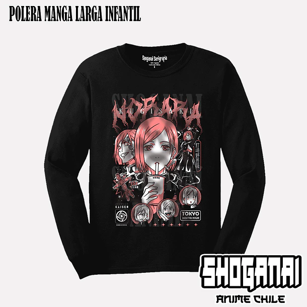 JJK44 Nobara Kugisaki - JUJUTSU KAISEN - INFANTIL (Polera o Polerón) 4