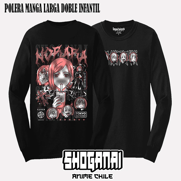 JJK44 Nobara Kugisaki - JUJUTSU KAISEN - INFANTIL (Polera o Polerón) 5