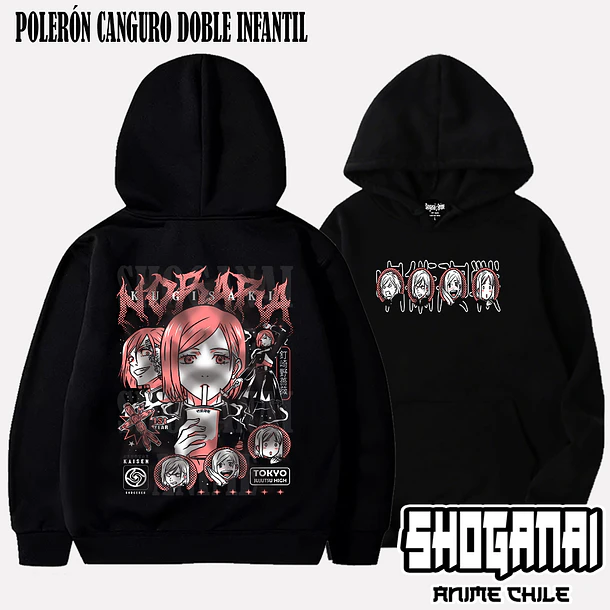 JJK44 Nobara Kugisaki - JUJUTSU KAISEN - INFANTIL (Polera o Polerón) 6
