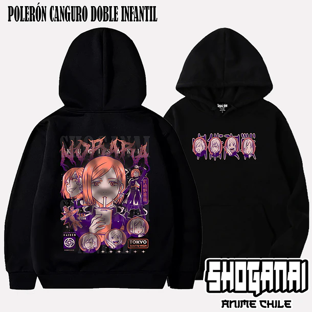 JJK44 OP2 Nobara Kugisaki - JUJUTSU KAISEN - INFANTIL (Polera o Polerón) 5