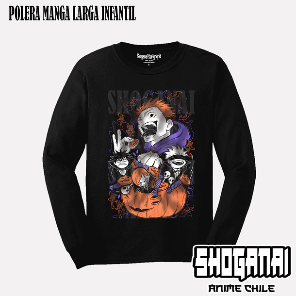 JJK46 Jujutsu Kaisen Halloween - JUJUTSU KAISEN - INFANTIL (Polera o Polerón) 3