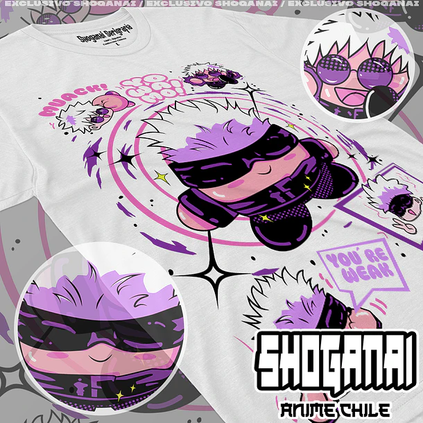 JJK47 Satoru Gojo Kirby - JUJUTSU KAISEN - INFANTIL (Polera o Polerón) 2