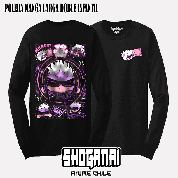 JJK47 Satoru Gojo Kirby - JUJUTSU KAISEN - INFANTIL (Polera o Polerón) 5