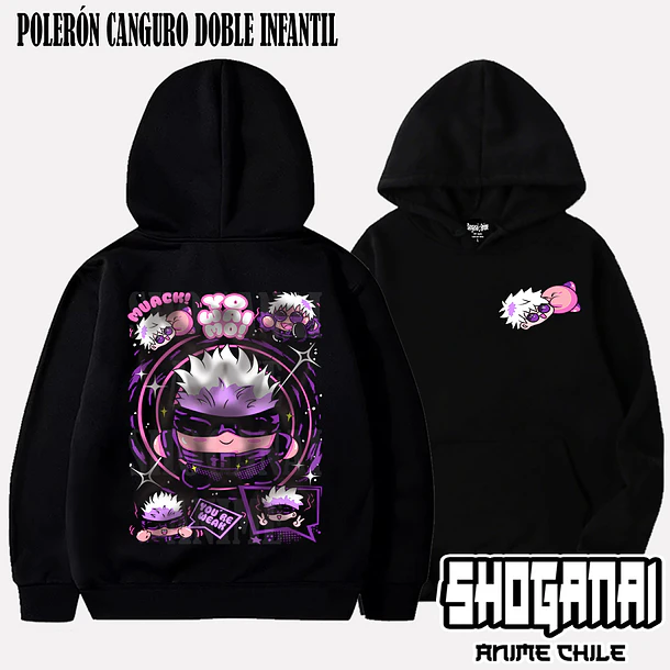JJK47 Satoru Gojo Kirby - JUJUTSU KAISEN - INFANTIL (Polera o Polerón) 6